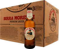 Birra Moretti doos met 24 flesjes van 33cl